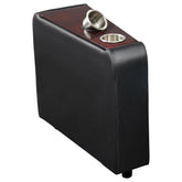 Cosmos Black Upholstered Home Theater Storage Wedge Console