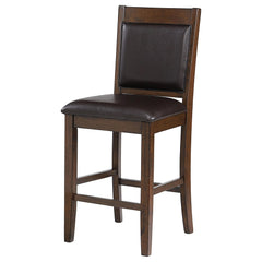 Orion Walnut Upholstered Counter Chair (Set of 2)