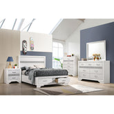 Pulsar White 5-piece Full Bedroom Set