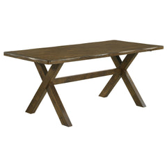 Ares Knotty Nutmeg Rectangular Dining Table