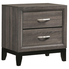 Rhapsody Grey Oak 2-Drawer Nightstand