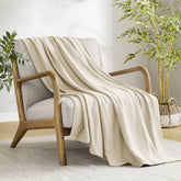 1-Piece Full/Queen Rayon Blanket, Ivory