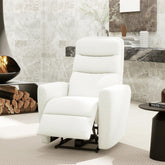 Saturn 35.5" High-Back Power Recliner Motion Chair, Chiffon White Boucle