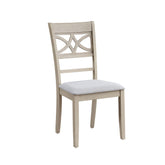 Odysseus Antique Gray Finish Side Chair (Set of 2)