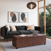 Quasar Extra Large Storage Ottoman Bench