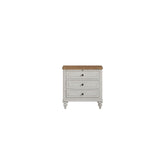 3 Drawer Nightstand with USB - Cement and Sand