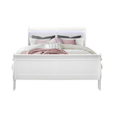 SHOWCASE WHITE QUEEN BED WITH LED