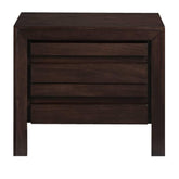 Armageddon Nightstand with Two Drawers, Brown