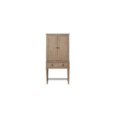 Bar Cabinet in Sand Colored Finish