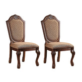 Quasar and Cherry Solid Back Side Chairs (Set of 2)