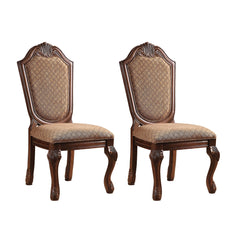 Quasar and Cherry Solid Back Side Chairs (Set of 2)