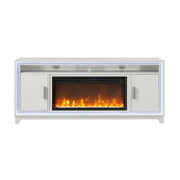Priam White 72 Inch Fireplace