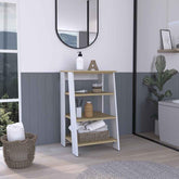 Hector Clair Linen Cabinet, Two Interior Shelves, Two Open Shelves, Single Door