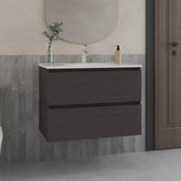 Paradise Cabinet Opalo, with Two Shelves and Open Storage, Black