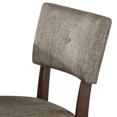 Iphigenia and Espresso Padded Side Chair (Set of 2)