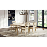 Demeter Back Side Chair - Whitewash Finish (Set of 2)