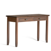 Demeter 46 inch Wide Solid Wood Console Sofa Table in Russet Brown