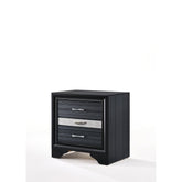 Asgard Black Finish Nightstand
