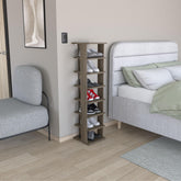 Hephaestus 48.7" Tall 8-Tier Vertical Shoe Rack, Narrow Shoe Tower for 8 Pairs, Entryway, Living Room, Bedroom