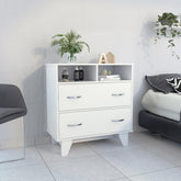 Waltz 2-Drawer 2-Shelf Dresser White
