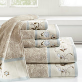 Lyric Cotton Jacquard 6 Piece Towel Set
