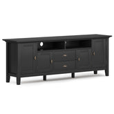 Diary 72 inch Wide Solid Wood TV Stand in Black For TVs up to 80 inches