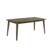 Aurora 72 Inch Rectangular Dining Table, Tapered Legs, Vintage Walnut Brown