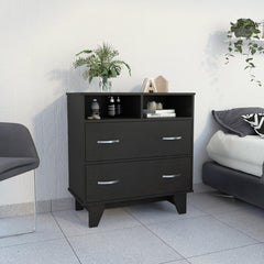 2-Drawer 2-Shelf Dresser Wenge
