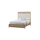 Queen Upholstered and Strap Panel Bed