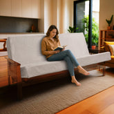 Memory Foam Infused Futon Mattress Full XL – Washable Removable Cover, Heavy-Duty Zipper, Thick Foldable Sofa Bed Cushion for Guest Room, Apartment, Dorm (Frame NOT Included)
