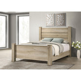 Poem Weathered Oak Queen Panel Bed