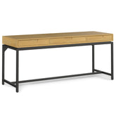 Sanctuary - Mid Century Wide Desk - Oak Veneer