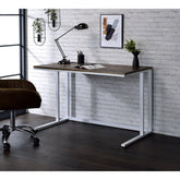 Paradise Walnut & White Finish Writing Desk W/USB