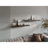 Demeter 1.5" H, 2 Shelves, Dark Walnut - Living Room