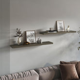 Demeter 1.5" H, 2 Shelves, Olive - Living Room