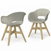 Diary - Outdoor Dining Chair in Plastic (Set of 2) - Taupe