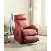 Rhea Red PU Recliner w/ Power Lift
