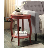 Elysium Red Finish Accent Table
