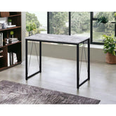 Waltz Antique White& Black Finish Writing Desk