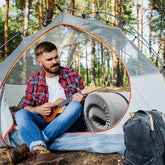 Memory Foam Camping Mattress - 63"x26"x4" Perfect for Outdoor Activities, RVs, Guest Rooms, and Dorms; Foldable, Portable, with Water-Resistant Zipper Cover, CertiPUR-US Certified