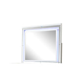 Utopia Mirror Framed LED Mirror Made With Wood in White Color