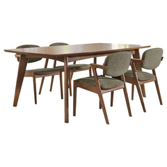 Helen Dark Walnut 5-piece Dining Set