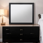 Artemis Black Finish Mirror