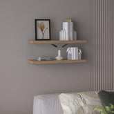 Hercules 31.5" Wide Floating Shelves Set of 2, Shelves for Wall Decor for Bedroom, Bathroom Storage Shelves, Book Shelves for Living Room