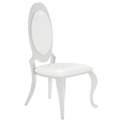 Odysseus Cream White Upholstered Dining Side Chair (Set of 2)