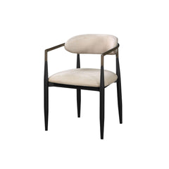 Quasar and Black Armchair with Open Back (Set of 2)