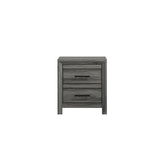 Clytemnestra Modern Style 2-Drawer Night stand Made with Wood in Gray