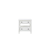 Cosmos Nightstand White Finish With 2 Drawers
