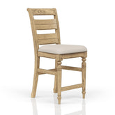 Demeter Back Counter Stool - Caramel Finish