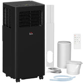 8000 BTU Mobile Air Conditioner, 345 Sq. Ft., AC Unit with Dehumidifier, Sleep, 24H Timer On/Off, Window Kit, Black
